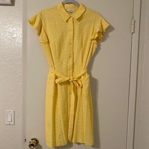 Lace button up Calvin Klein dress